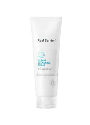 Кремовая очищающая пенка real barrier cream cleansing foam 120 мл1 фото