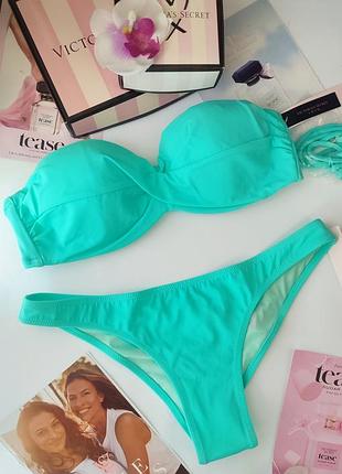 Victoria's secret twist bandeau 34a 34c 75a 75c 80b xs s m 36 38 бандо бразильяни стрінги3 фото