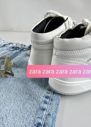 Zara 100% натуральна шкіра кеди2 фото