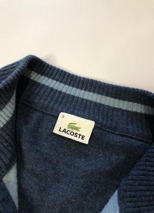 Шерстяной свитер lacoste vintage оригинал3 фото