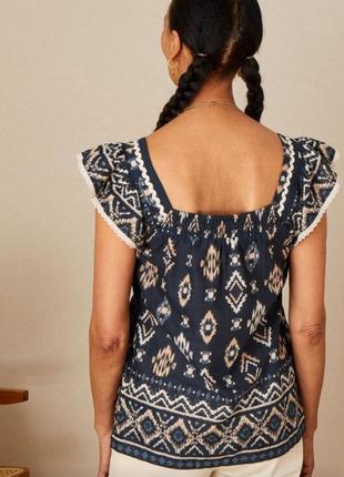 Бавовняний топ блуза в етно стилі monsoon2 фото