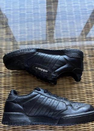 Кожаные кроссовки adidas оригинал черные6 фото