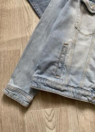 Джинсовая куртка, джинсовый пиджак, джинсовка оверсайз3 фото