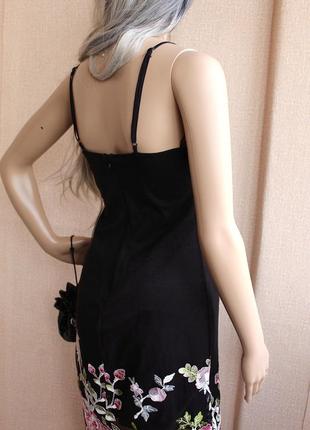 Платье с вышивкой новое new look черная сарафан5 фото
