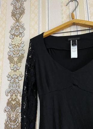 Стильна чорна сукня, міні плаття2 фото