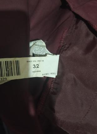 Х3. хлопковая плотная под велюр бордовая пышная винтажная  юбка в широкі складки хлопок хб4 фото