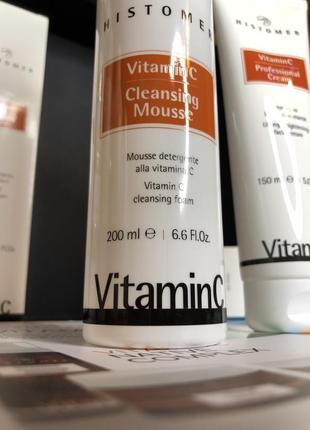 🧪очищуючий мус для обличчя з вітаміном с🍋 histomer vitaminc cleansing mousse2 фото