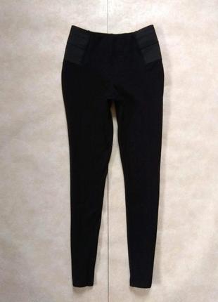 Брендові чорні плотні штани легінси скінні з високою талією esmara, m розмір.