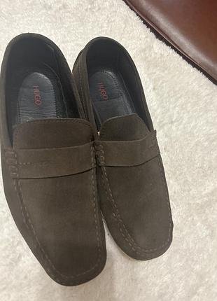 Бренд, 44 размер, замш, коричневые