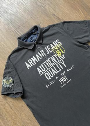 Футболка поло  armani jeans 3xl4 фото