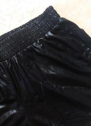 Брендові чорні шкіряні шорти з високою талією fishbone, 36 розмір.2 фото