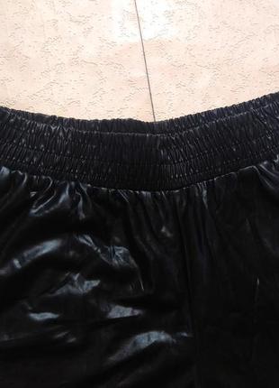Брендові чорні шкіряні шорти з високою талією fishbone, 36 розмір.5 фото