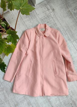 Пудровый весенний тренч плащ от zara