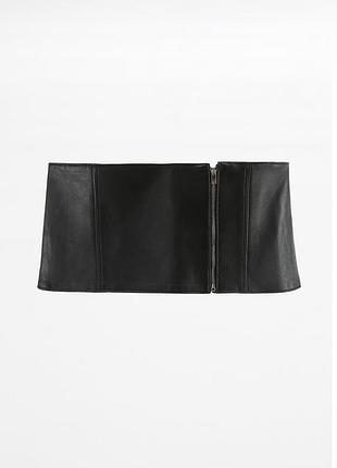 Шкіряний ремінь-корсет zara