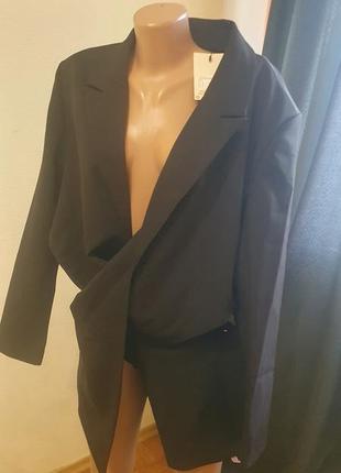 Піджак missguided, новий, оригінальний крій, в чорному кольорі5 фото