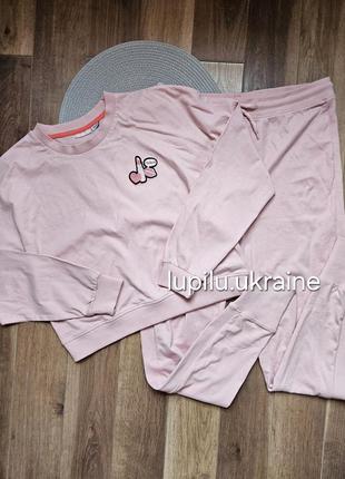 Pepperts костюм трикотажний 158/164 котоновий трикотажный костюм спортивний на девочку розовый джоггеры свитшот спортивный спортивний