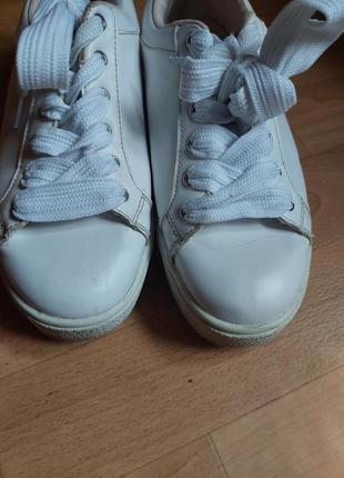 Белые кроссовки р 39-39,53 фото