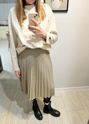 Плиссированная юбка в клетку