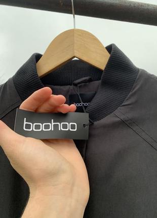 Нова чоловіча тепла парка / куртка у сірому відтінку від бренду boohoo5 фото