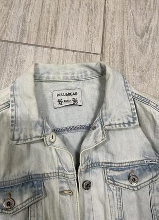 Джинсова куртка pull&amp;bear3 фото