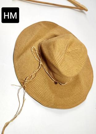 Шляпа женская коричневого цвета от бренда hm m1 фото