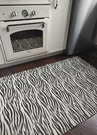 Доріжка на метраж зебра для ванної кухні коридору
