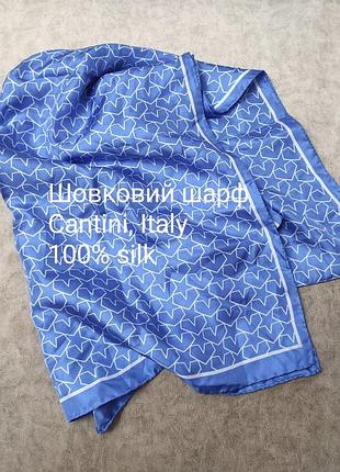 Шовковий шарф cantini (italy) 100% silk