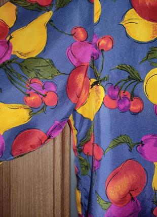 Винтажная шелковая блуза / рубашка august silk (100% шелк)5 фото