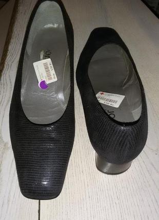 Кожаные туфли бренда gabor размер 40(26,5 см)4 фото