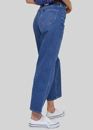 Синие джинсы wide leg lee, размер м.3 фото