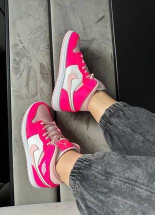 Nike air jordan 1 retro high pink1 фото