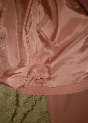 Шерстяной пиджак абрикосового цвета promod (франция) 80% шерсть4 фото