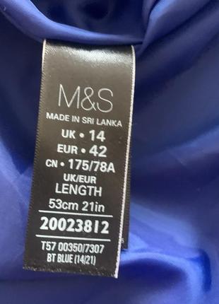 Теплая юбка marks&spenser синего цвета электрик размер  14/xl весна5 фото