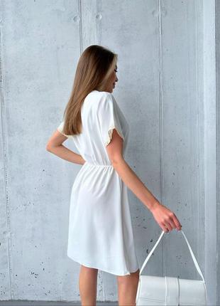 Ніжна сукня плаття коротке міні мереживо вишивка6 фото