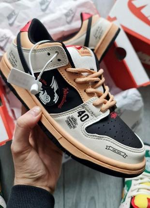 Чоловічі кросівки nike dunk low x stussy 40th anniversary1 фото