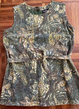 Дизайнерська блуза топ гіпюрова мереживо бавовняне jaen jacques benson 42 франція