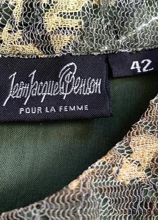 Дизайнерская блуза топ гипюровая кружево jaen jacques benson 42 франция2 фото