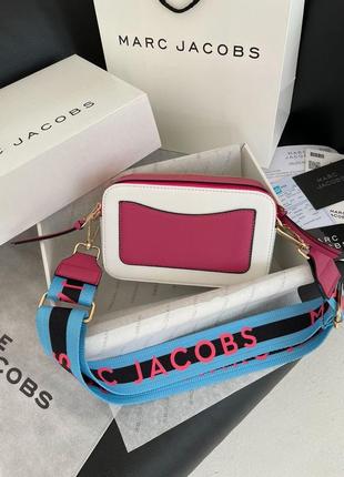 👜 marc jacobs the snapshot white pink2 фото