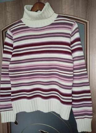 Половявный свитер с горловиной / гольф energy (50% шерсть )9 фото
