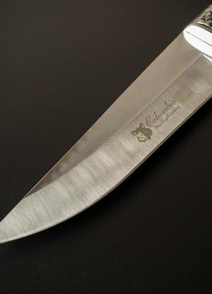 Туристичний ніж columbia g46 нескладний великий рибальський ніж у нейлонових піхвах мисливський ніж6 фото