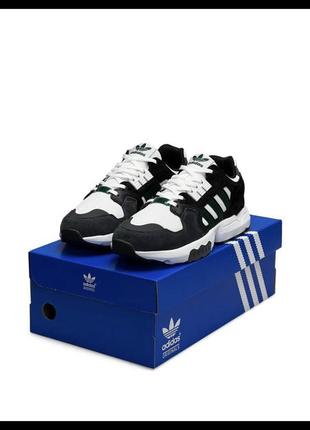 Мужские кроссовки adidas originals zx torsion white green