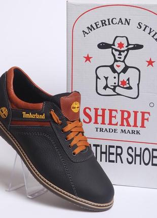 Чоловічі спортивні черевики timberland sheriff black6 фото