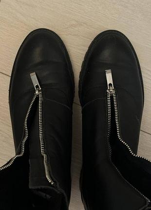 Шкіряні черевики zara 25 см устілка