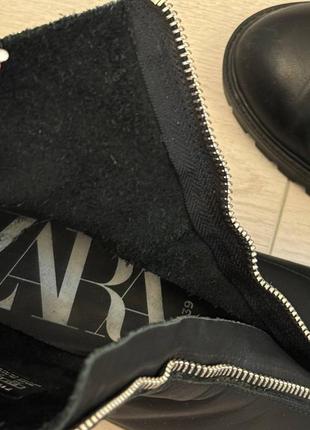 Шкіряні черевики zara 25 см устілка