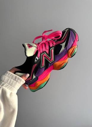 Кроссовки new balance 9060 « pink / orange / purple » premium6 фото