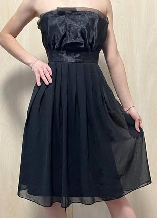 Вечірня випускна чорна сукня