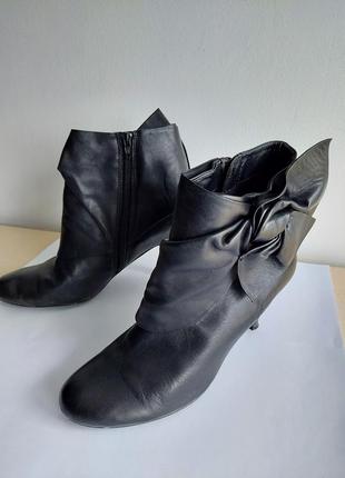 Туфли ботильоны черные кожаные bellissima р.40 79152 фото