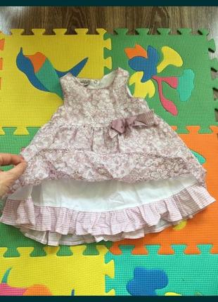 Шикарное платье на маленькую принцессу 9-12 мес