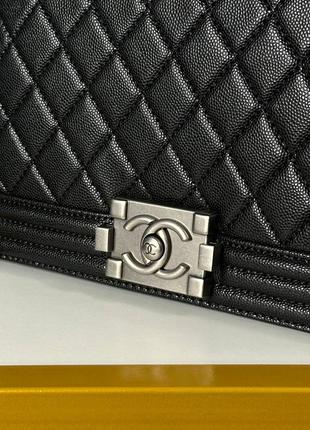 Кожаная сумка в стиле chanel boy8 фото