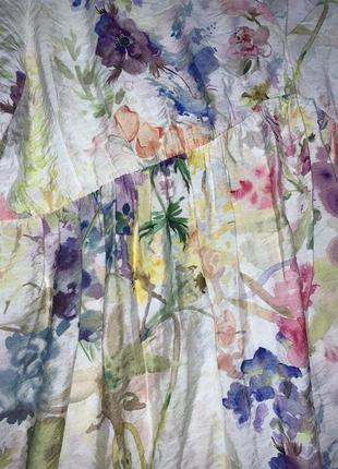Коротке платт сукня в квітковий принт широке нове h&m m-l2 фото